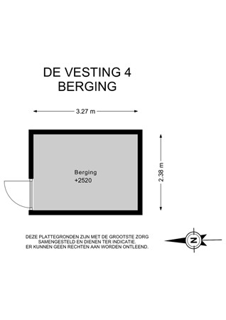Floorplan - De Vesting 4, 4194 AR Meteren